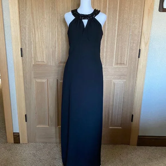 green emerald velvet dress White House Black Market Black Ruffle-Trim Wrap Dress main image 0